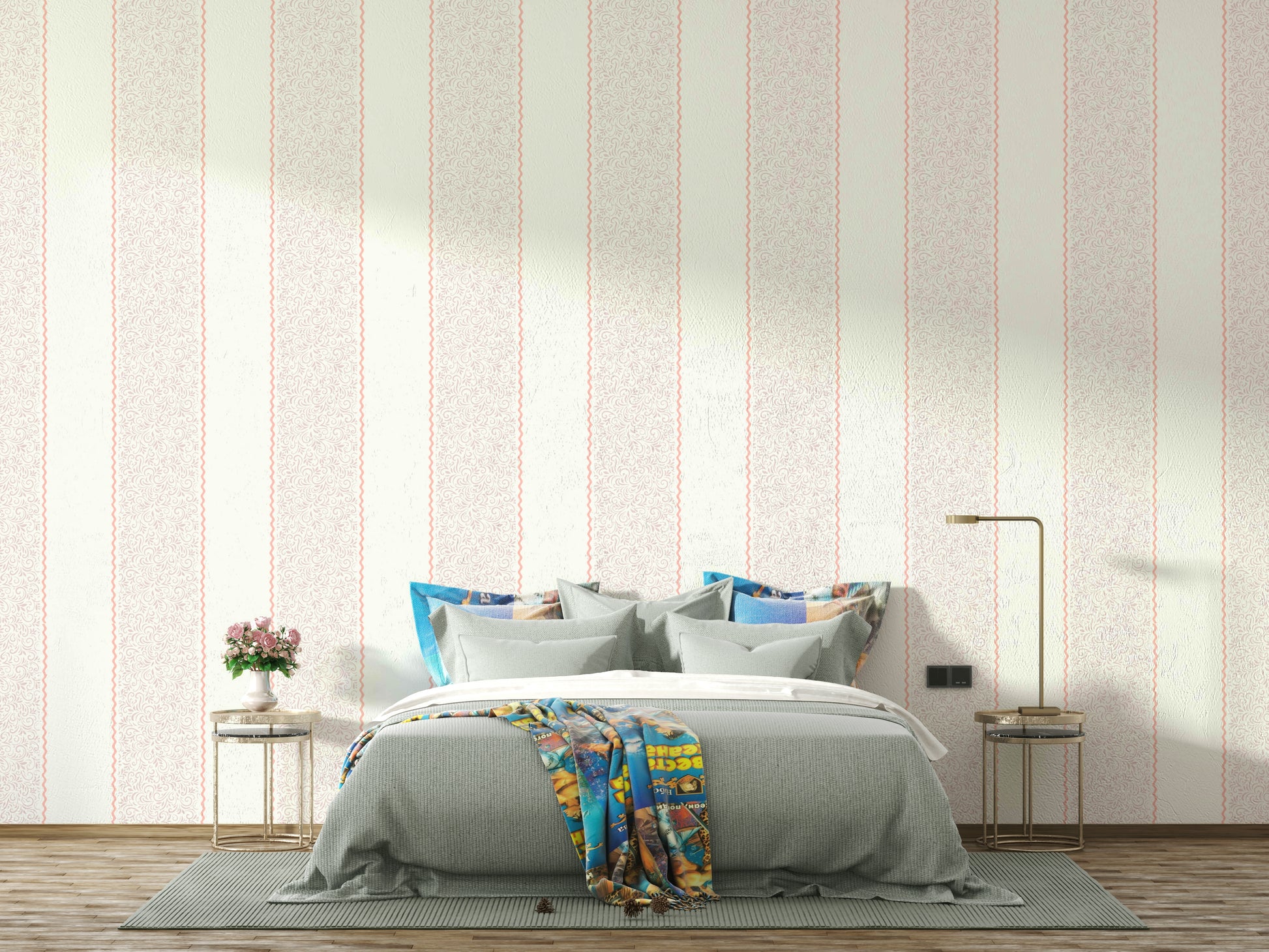 The composition is a harmonious, rhythmic pattern.

