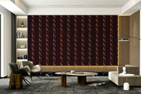 The pattern feels contemporary and geometric.

