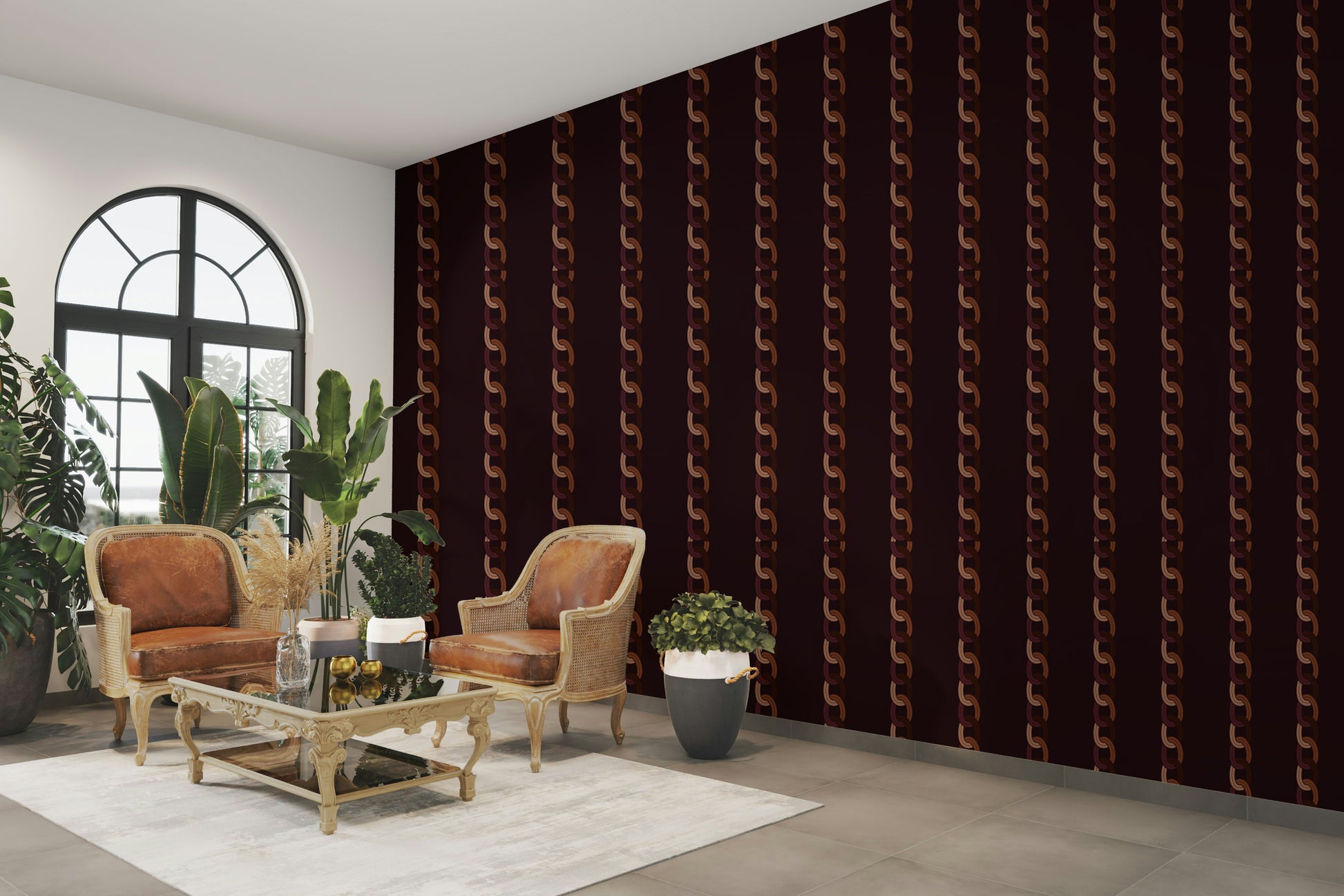 The composition is a harmonious, interlocking pattern.

