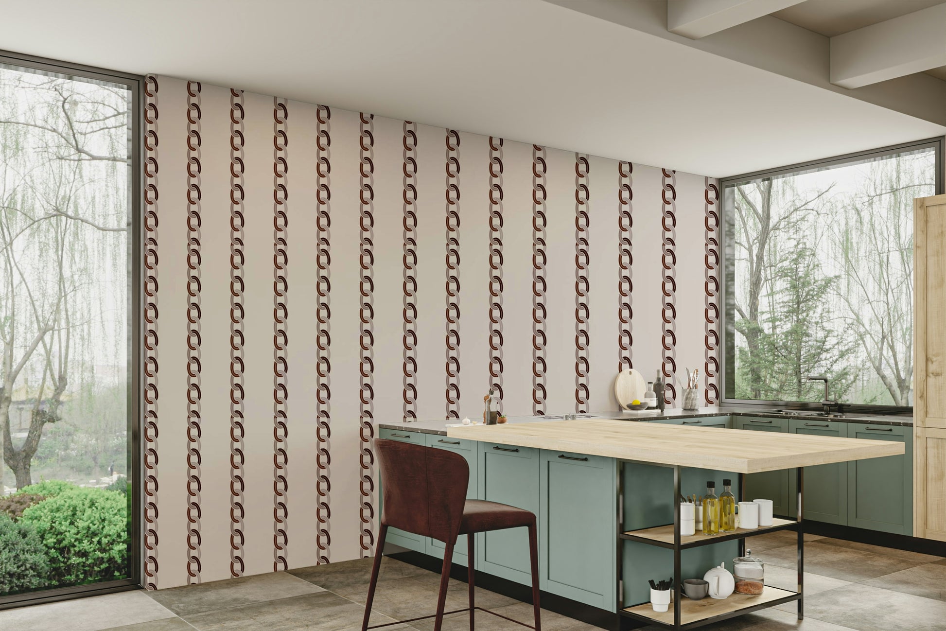 Wall decor showing a tranquil abstract view

