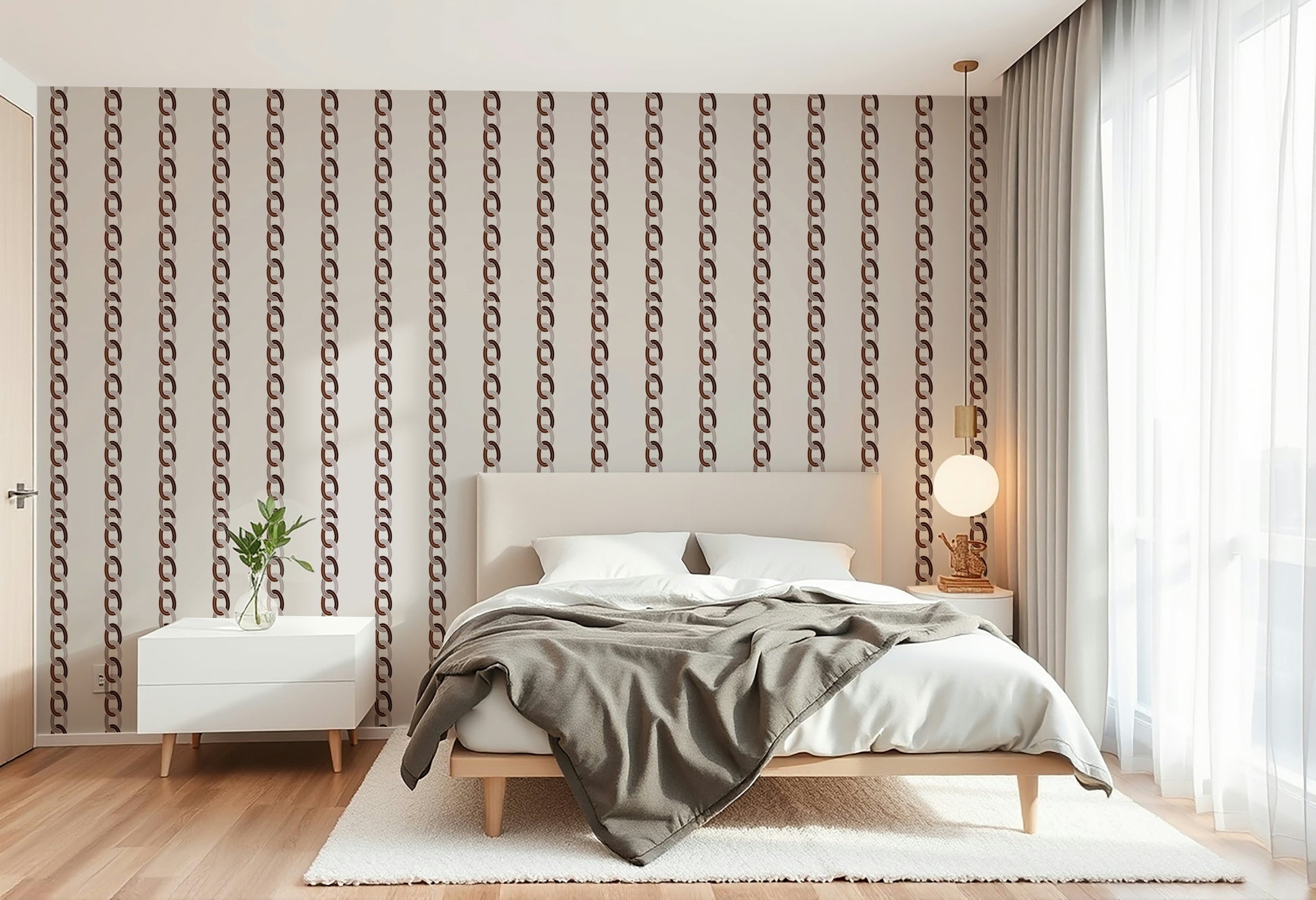 Wall mural showing a quiet abstract scene

