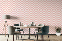 Wall mural with whimsical shapes and colors

