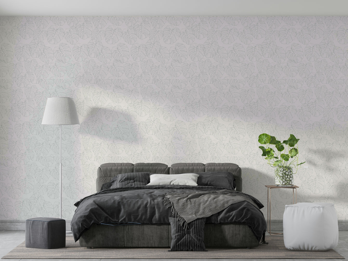 Serene jungle scene with friendly shapes

