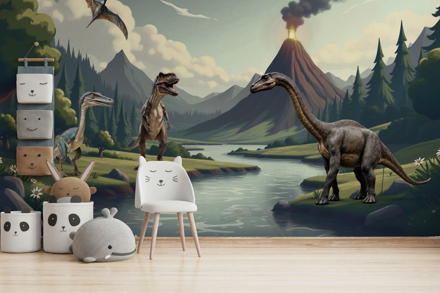 Mural wallpaper capturing a peaceful atmosphere

