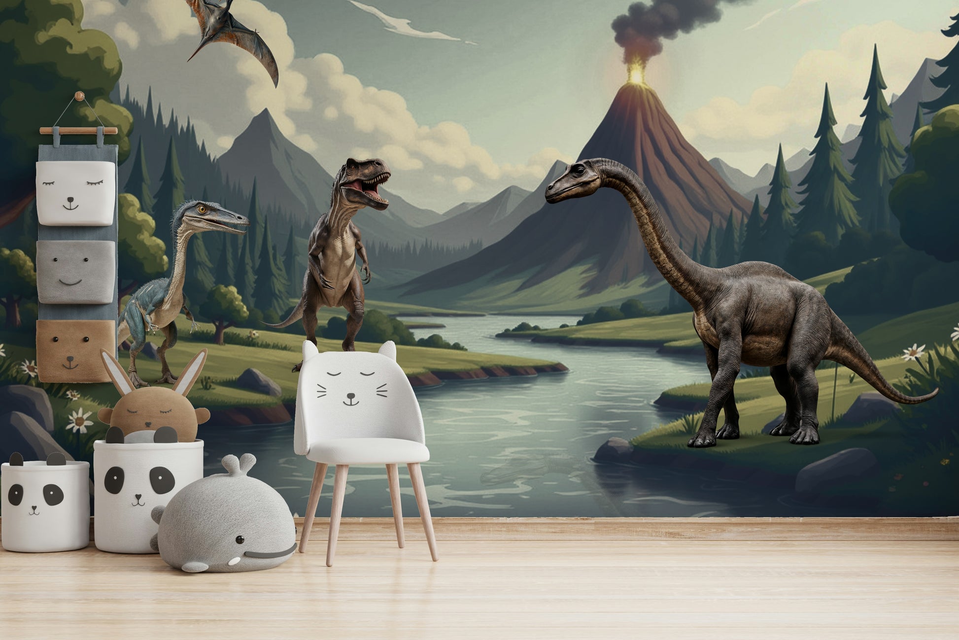 Mural wallpaper capturing a peaceful atmosphere

