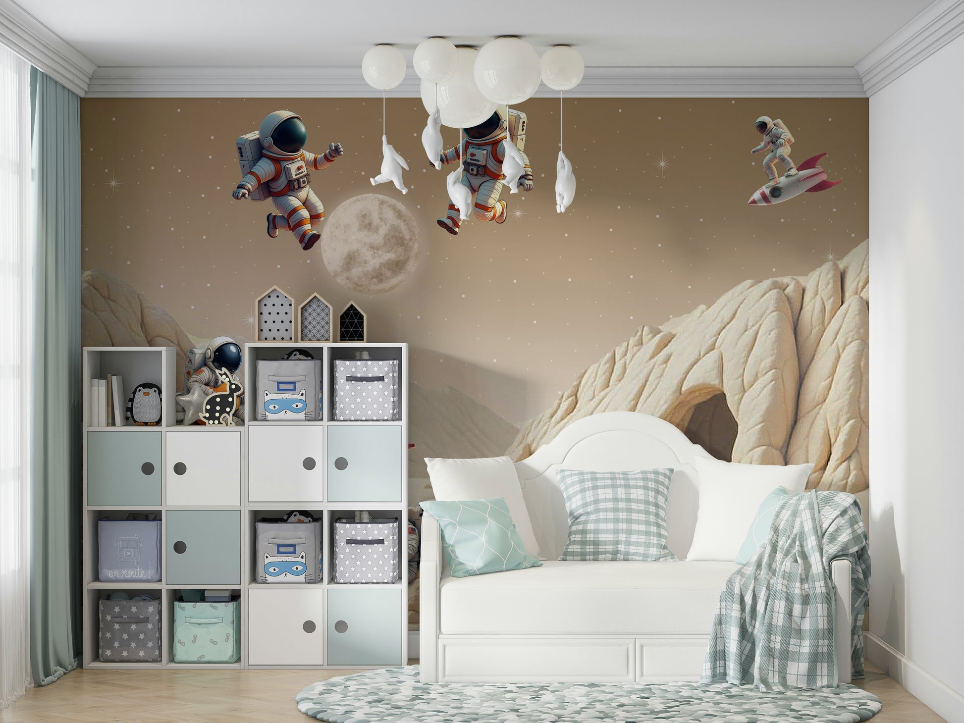 Mural wallpaper capturing a peaceful atmosphere

