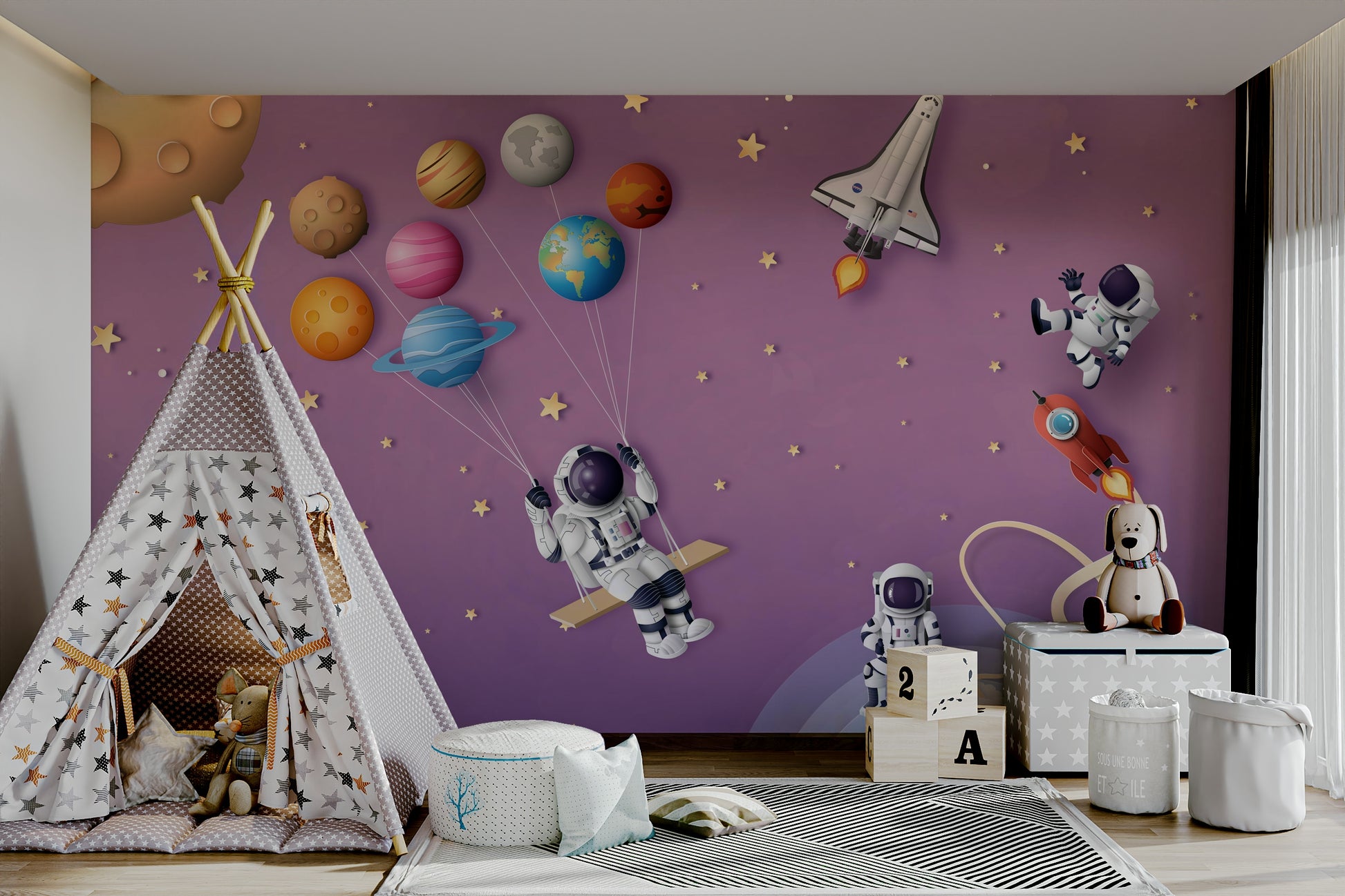 The composition is a soft, flowing scene with an ethereal feel.

