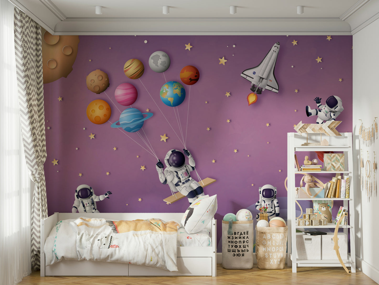 The image is suitable for a bedroom, a nursery, or a quiet space.

