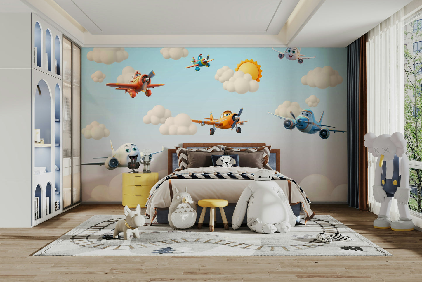 The colors are soft and gentle, with a bright, pastel palette.

