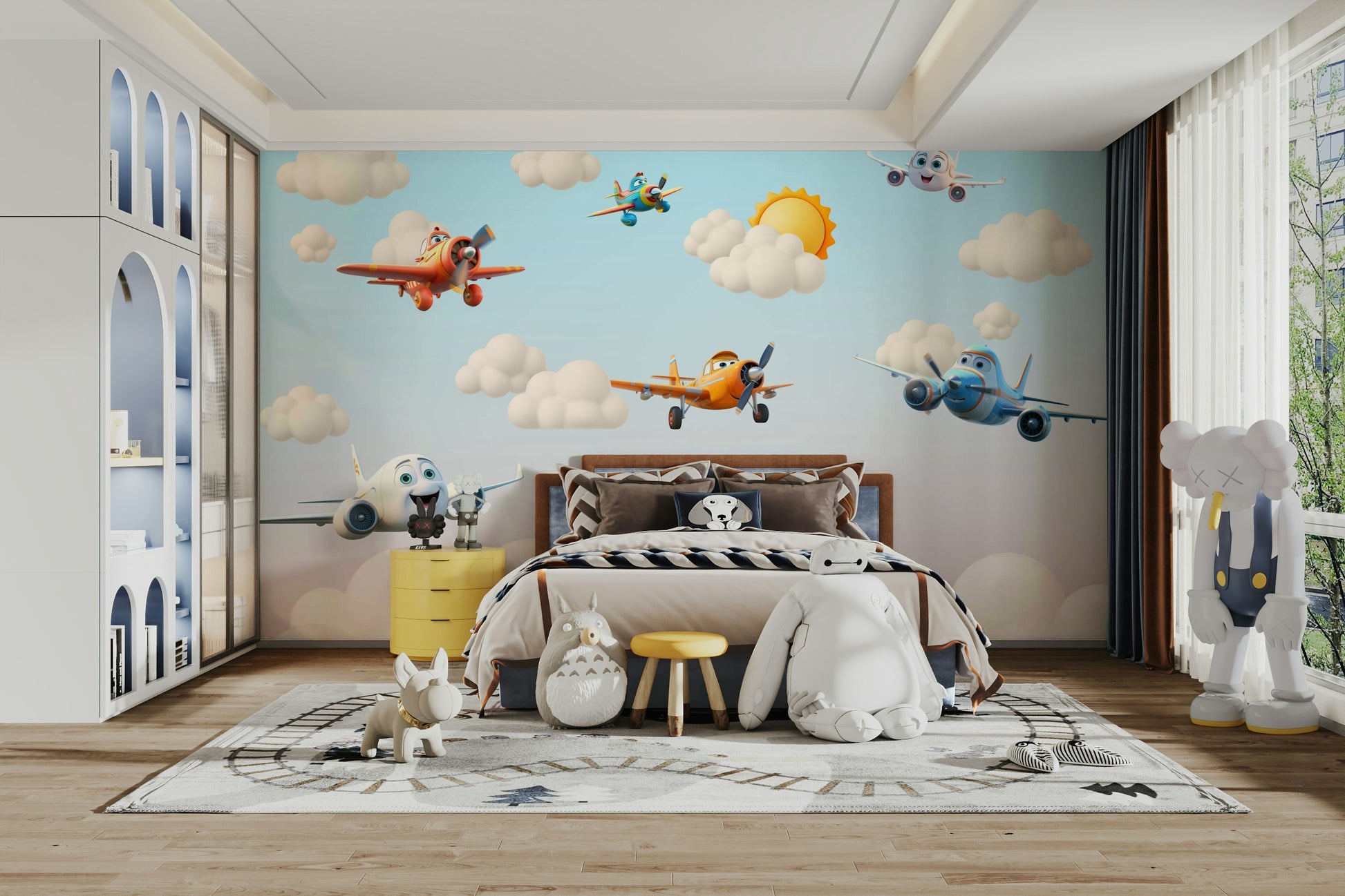 The colors are soft and gentle, with a bright, pastel palette.

