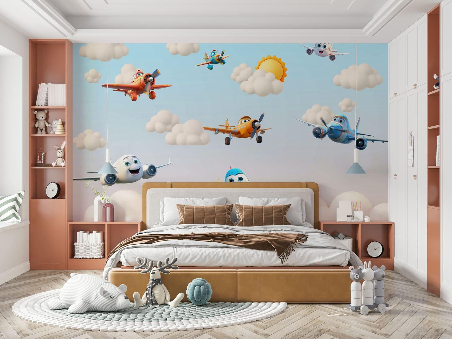 The composition is a soft, flowing scene.

