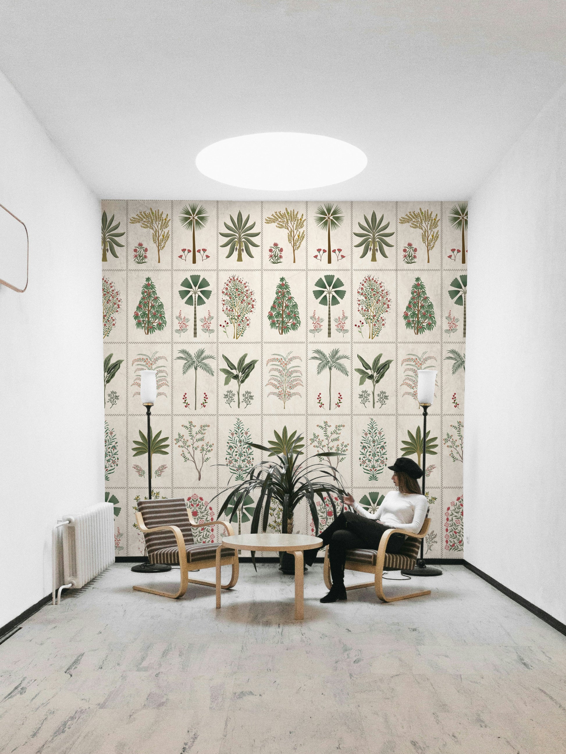 The overall mood is calm and stylish.
