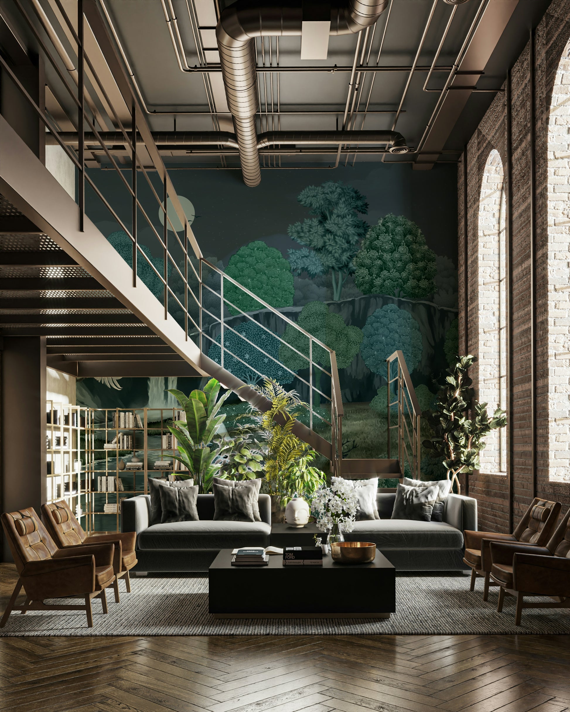 The design has a beautiful, artistic aesthetic.

