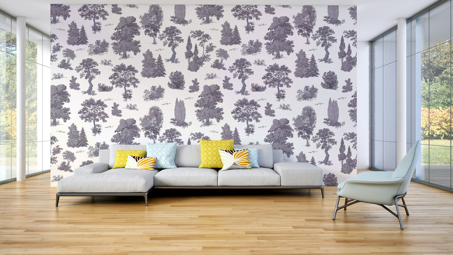 Mural wallpaper of an enchanted grove


