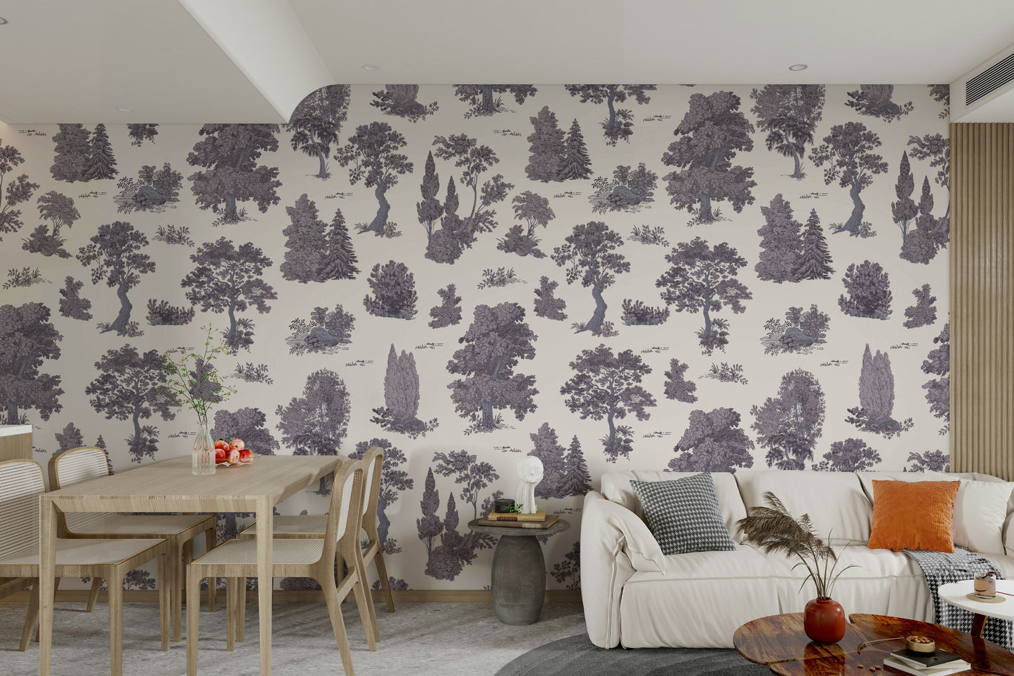 View of ancient trees and foliage

