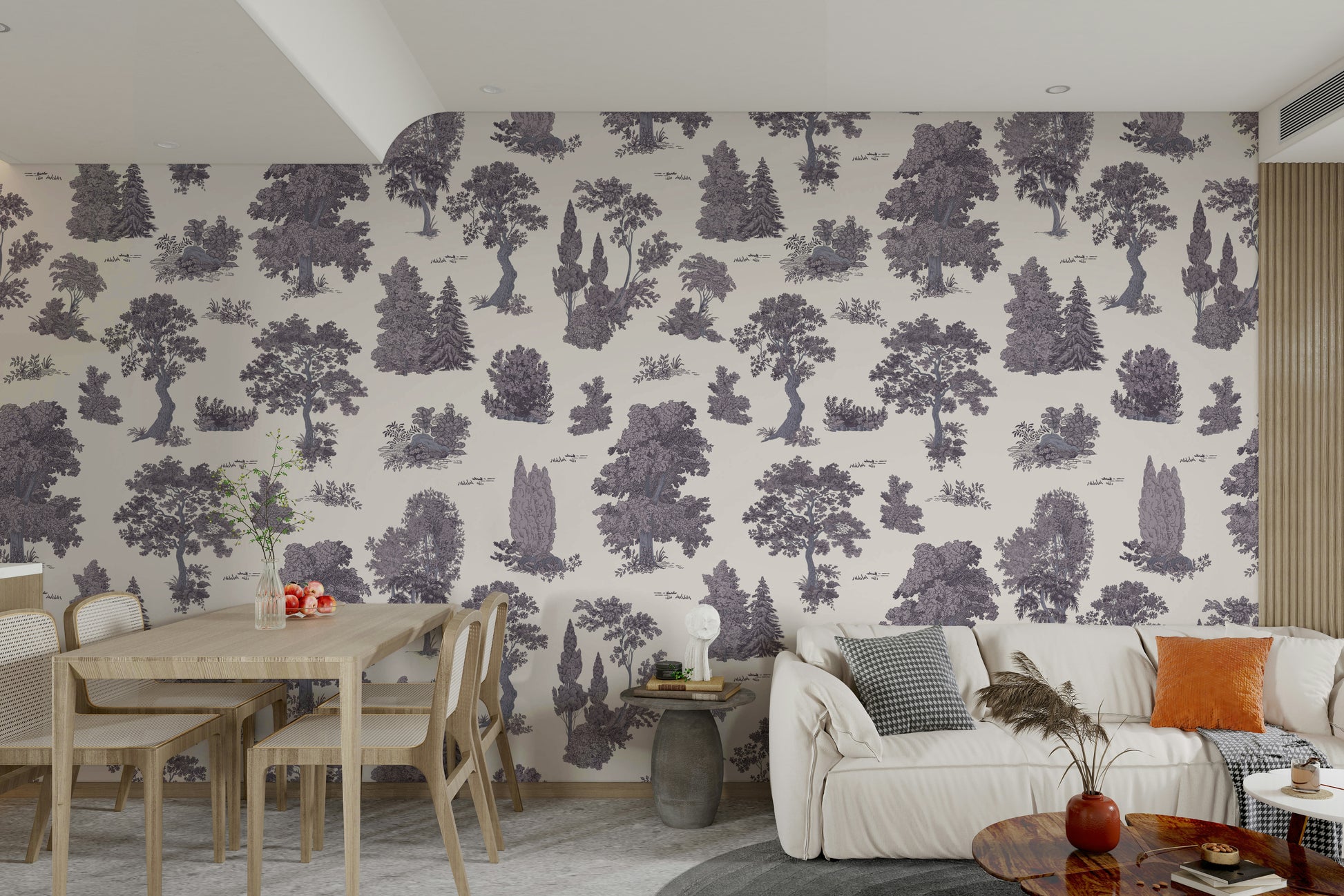 View of ancient trees and foliage

