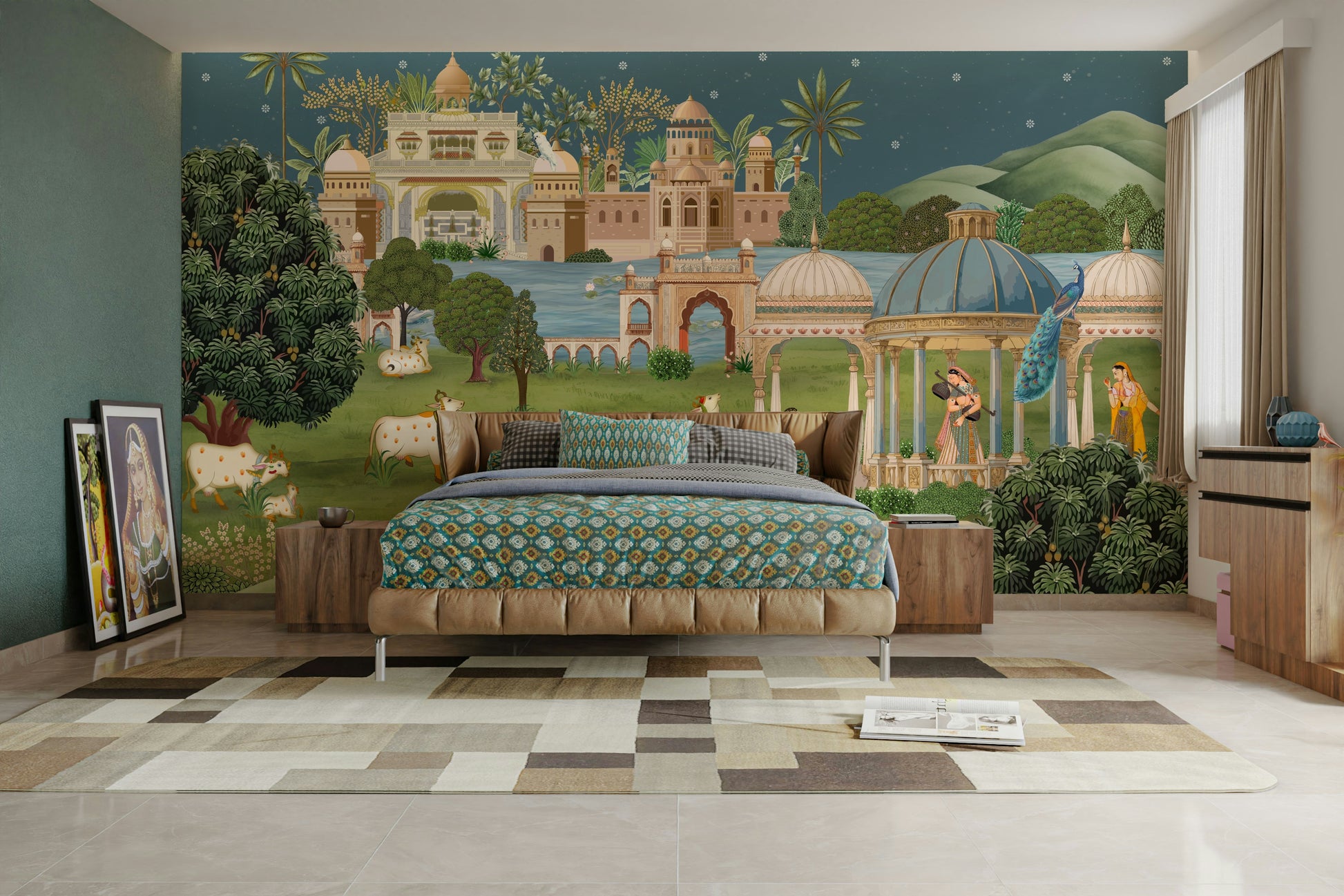 The design has a beautiful, artistic aesthetic.

