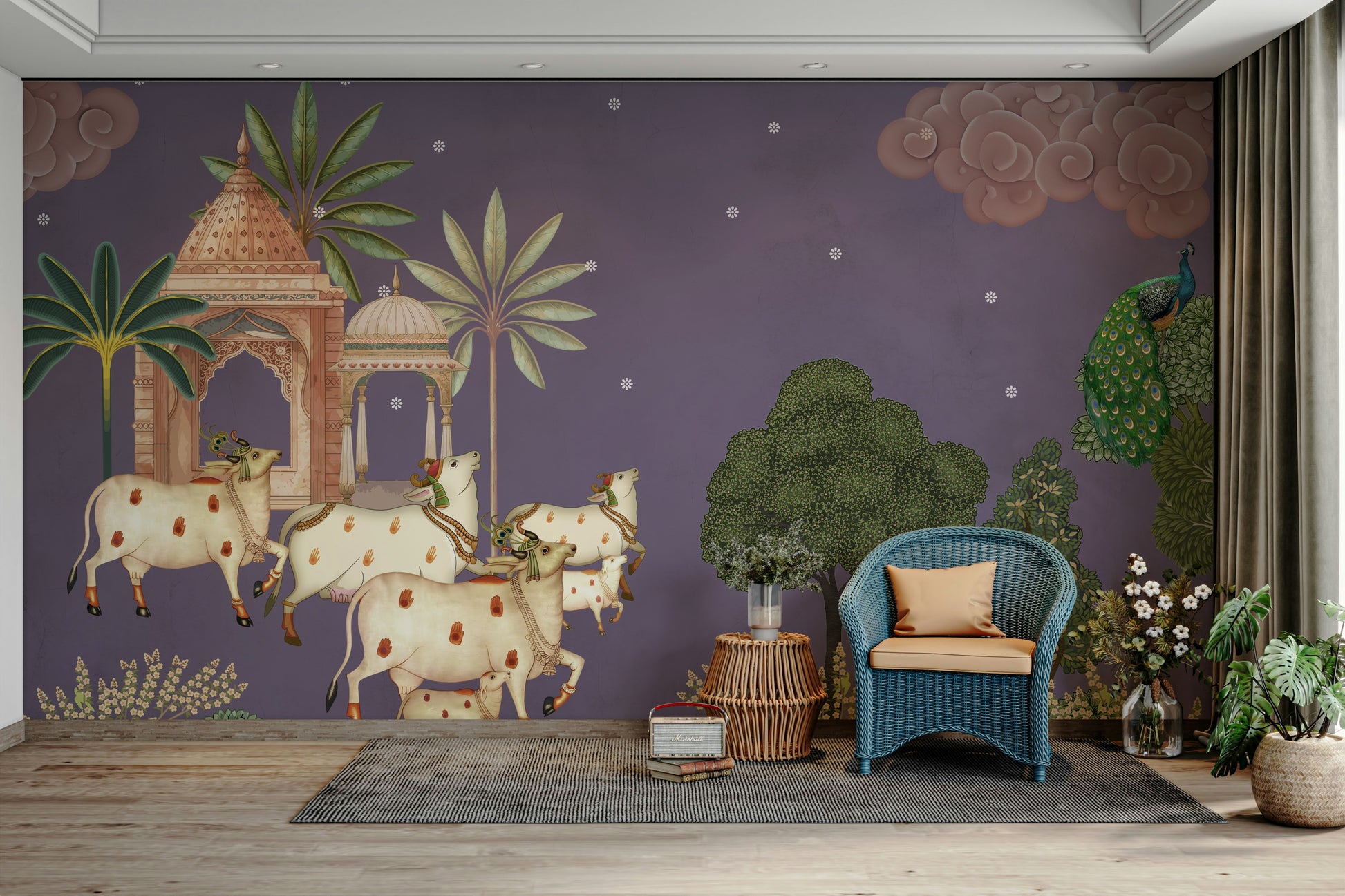 The design feels peaceful and spiritual.

