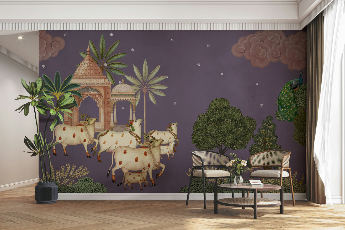 The composition is a harmonious, flowing pattern.

