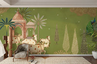 Divine Pichwai Darshan Wall Mural design.

