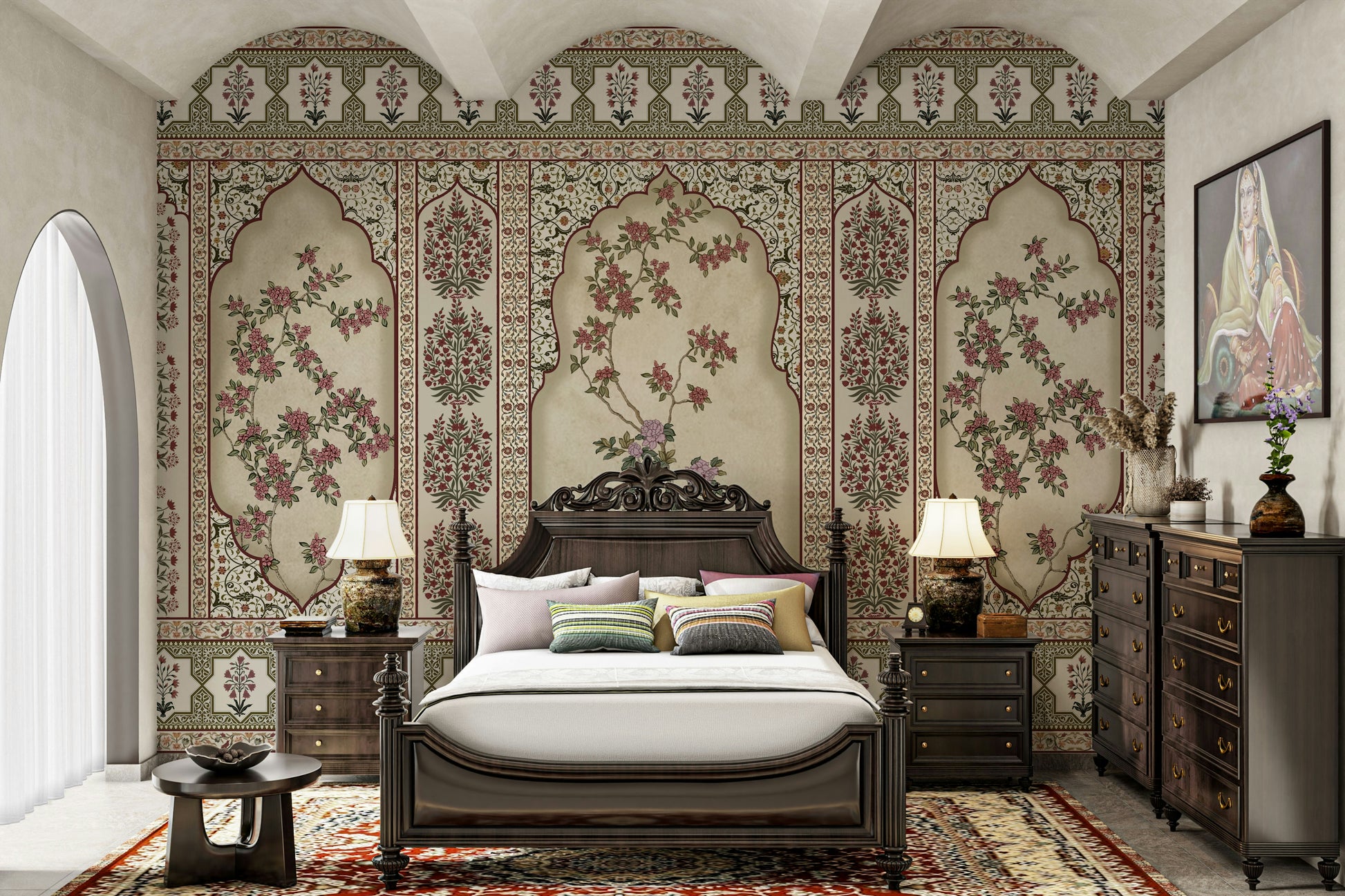 The design has a beautiful, artistic aesthetic.

