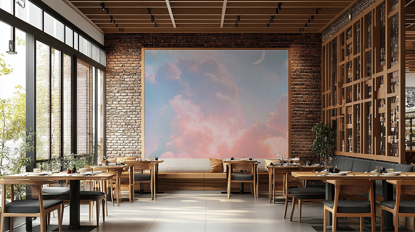 The design feels peaceful and dreamy.

