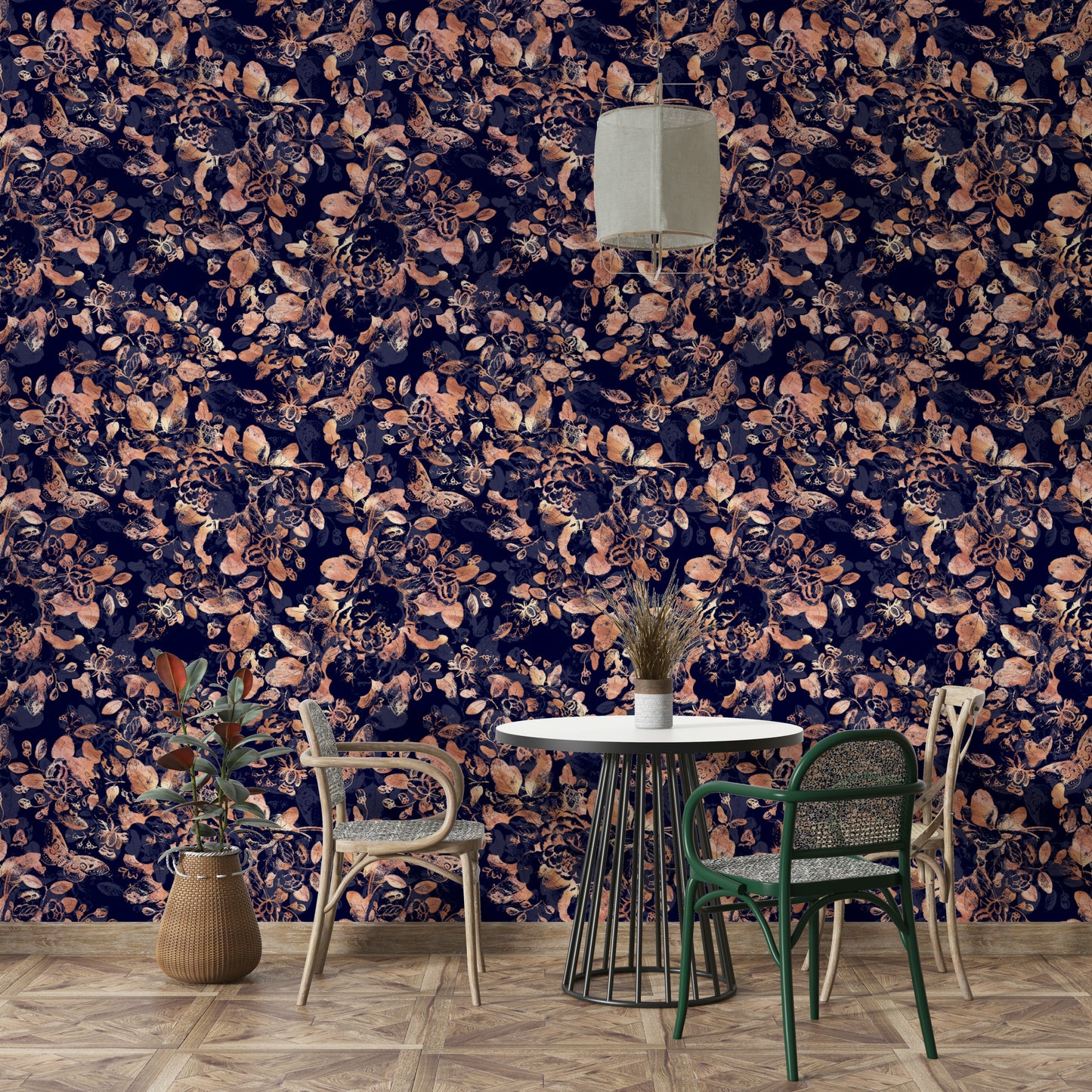Wallpaper for walls with a dramatic, elegant feel

