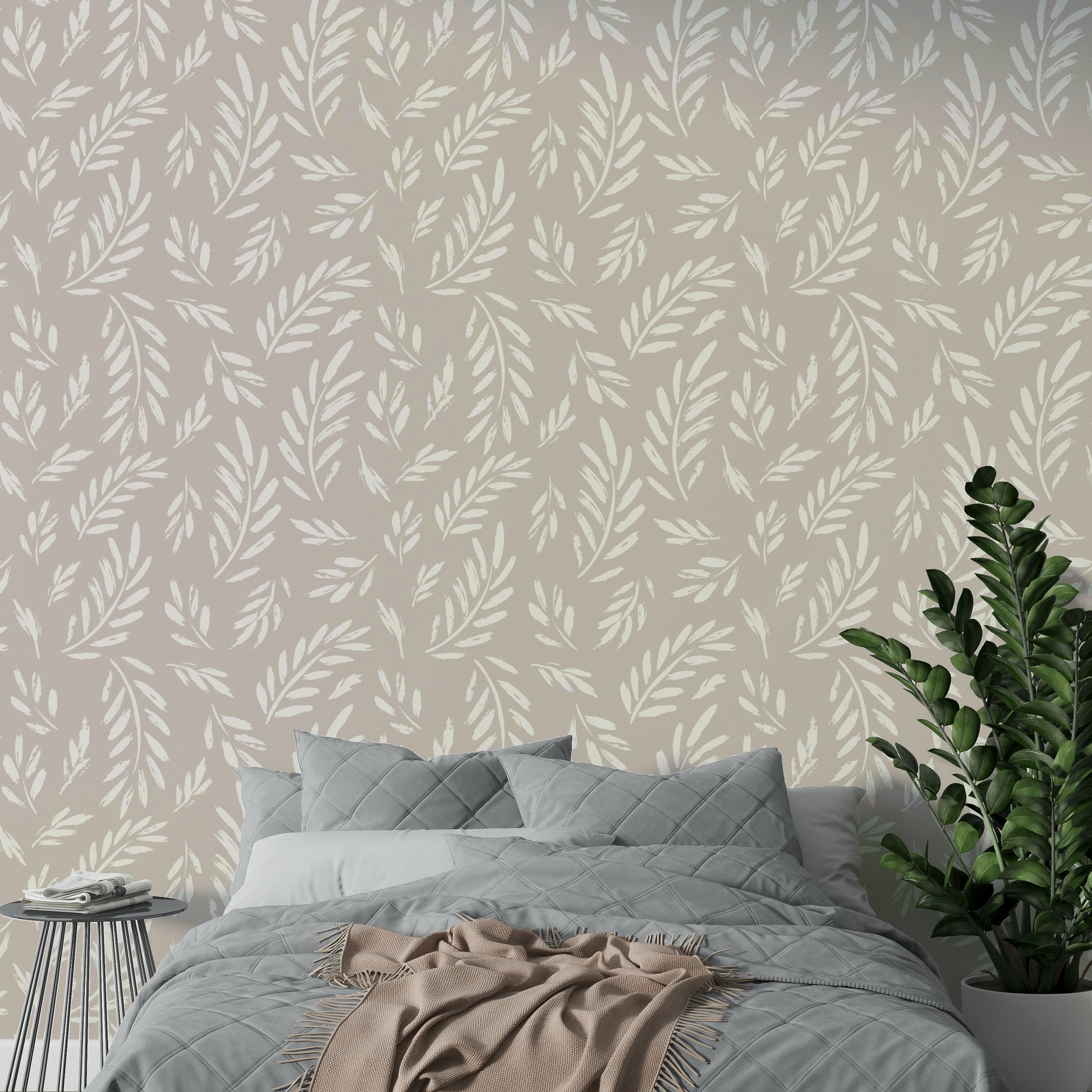 The colors are subtle and minimalist, like shades of black, gray, and white.
