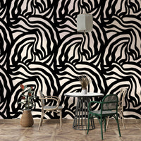 The black lines on a white background, demonstrating the high contrast and clarity