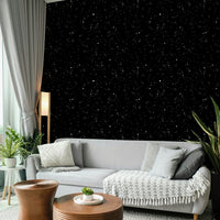The design shows a painterly version of a night sky.
