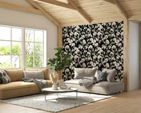 Light wood furniture and neutral textiles are in the room.
