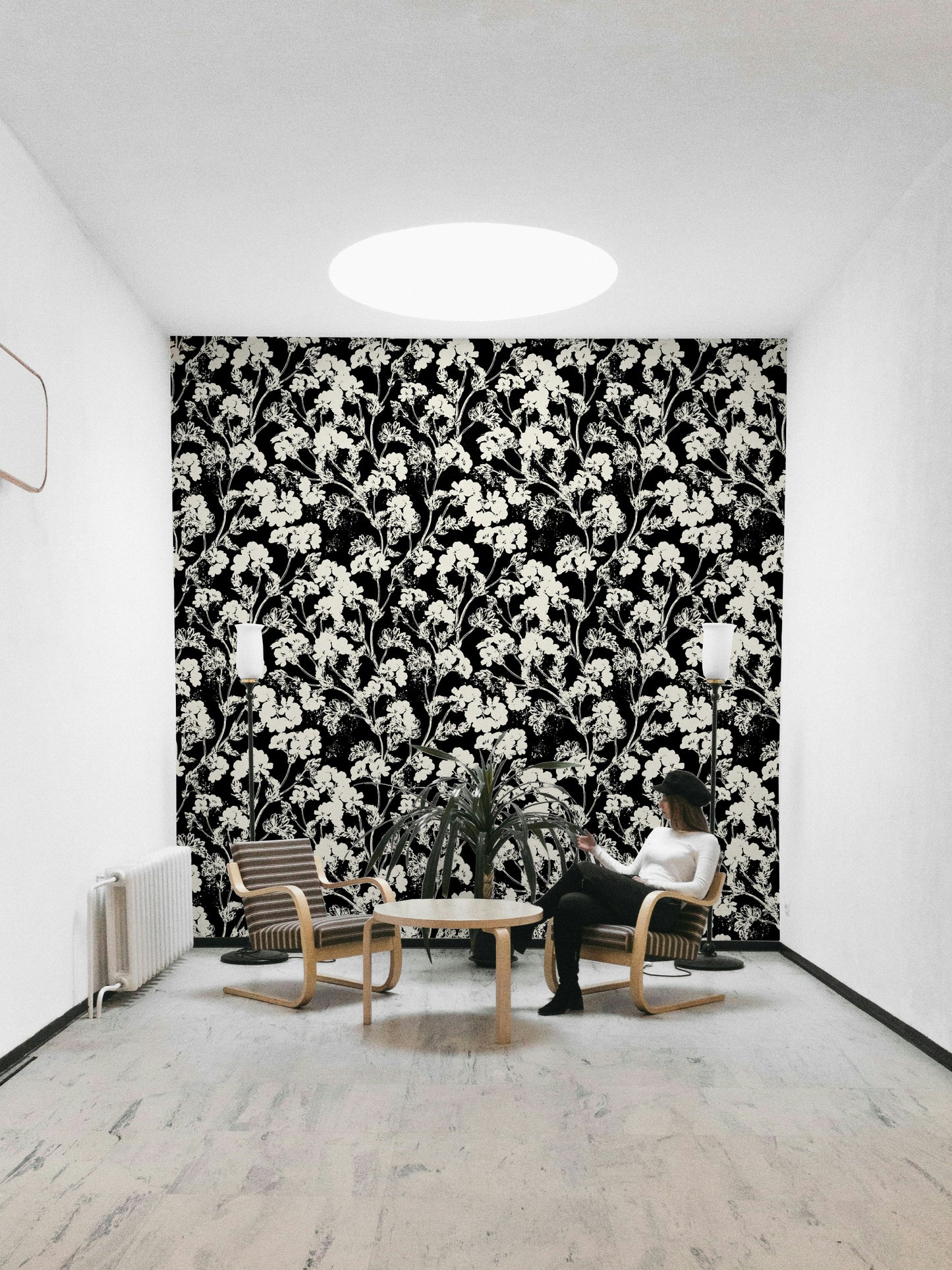 Various types of leaves and stems are scattered across the paper.
