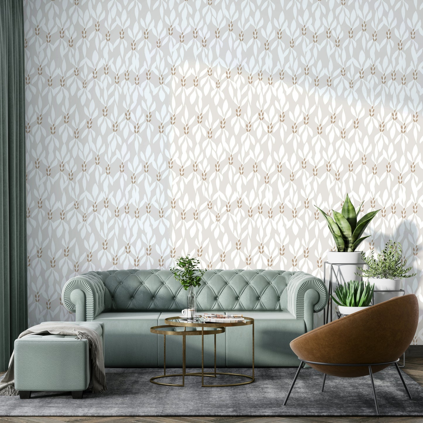 Simple and modern wallpaper for home office

