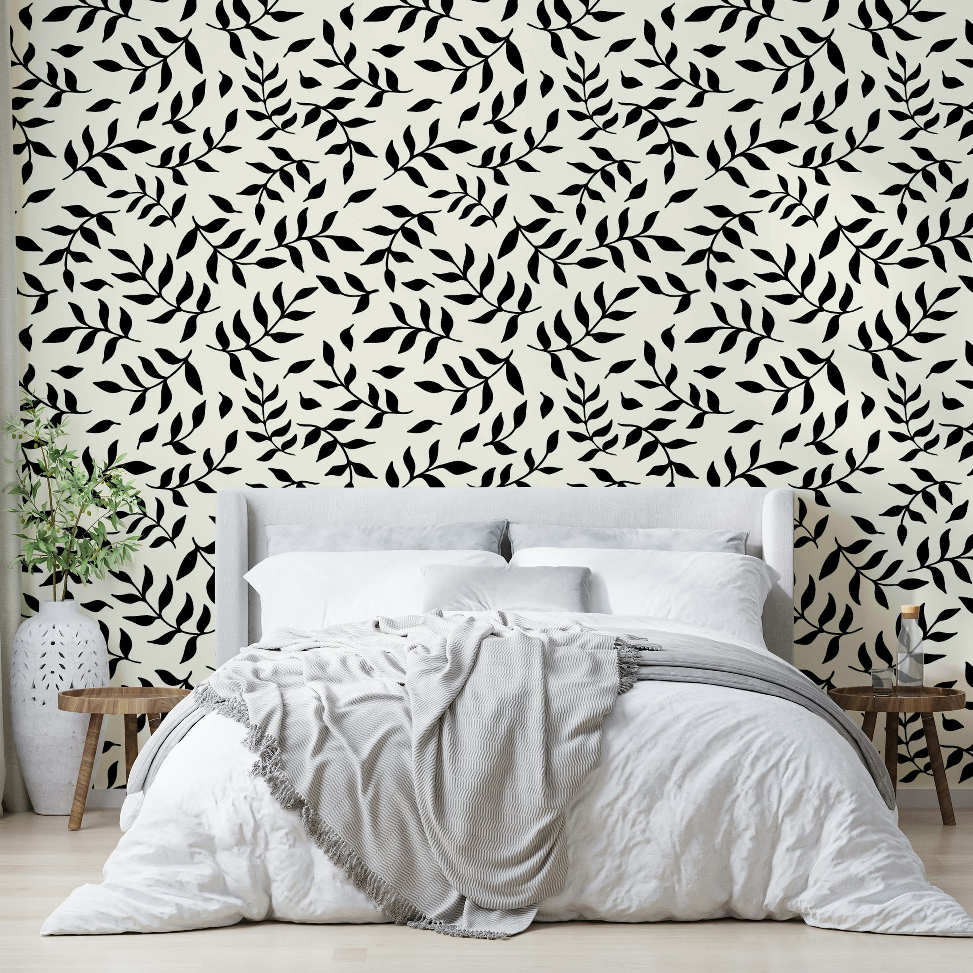This wallpaper is suitable for a living room, a bedroom, or a contemporary office.
