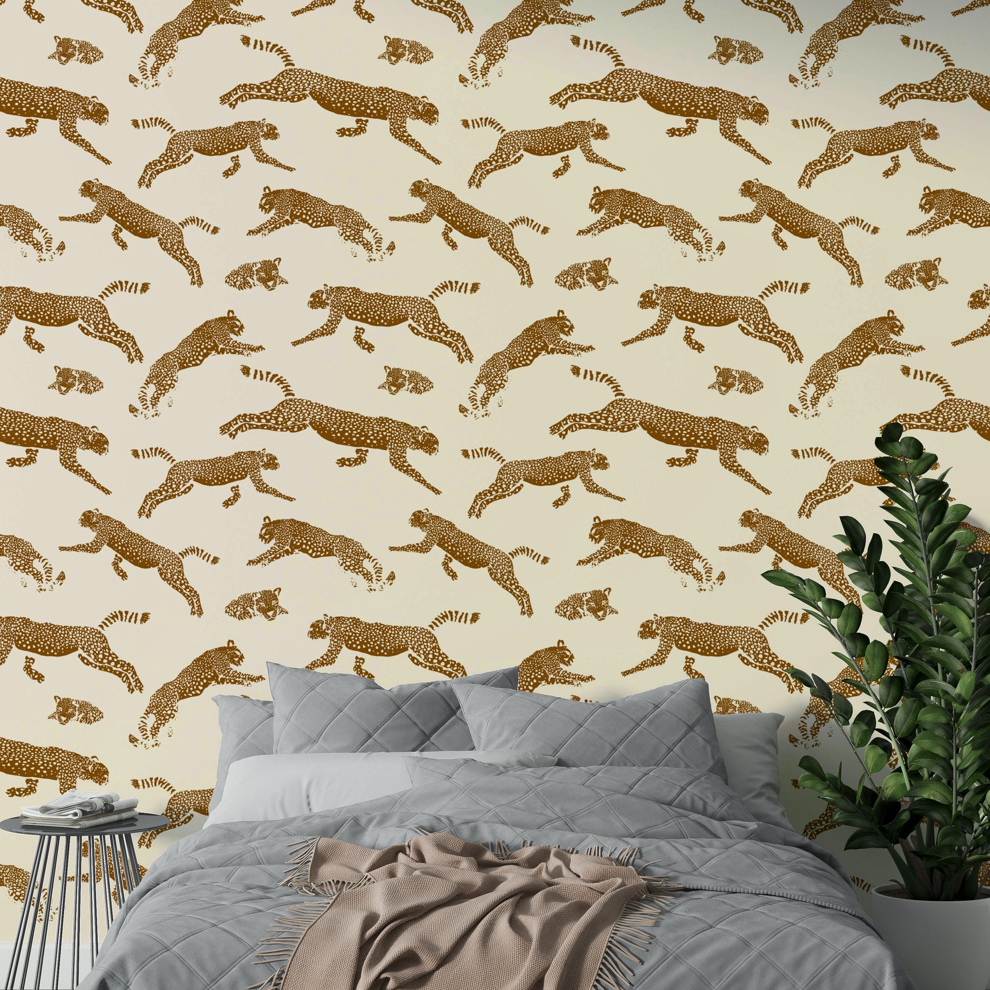 A creative studio with a leopard design

