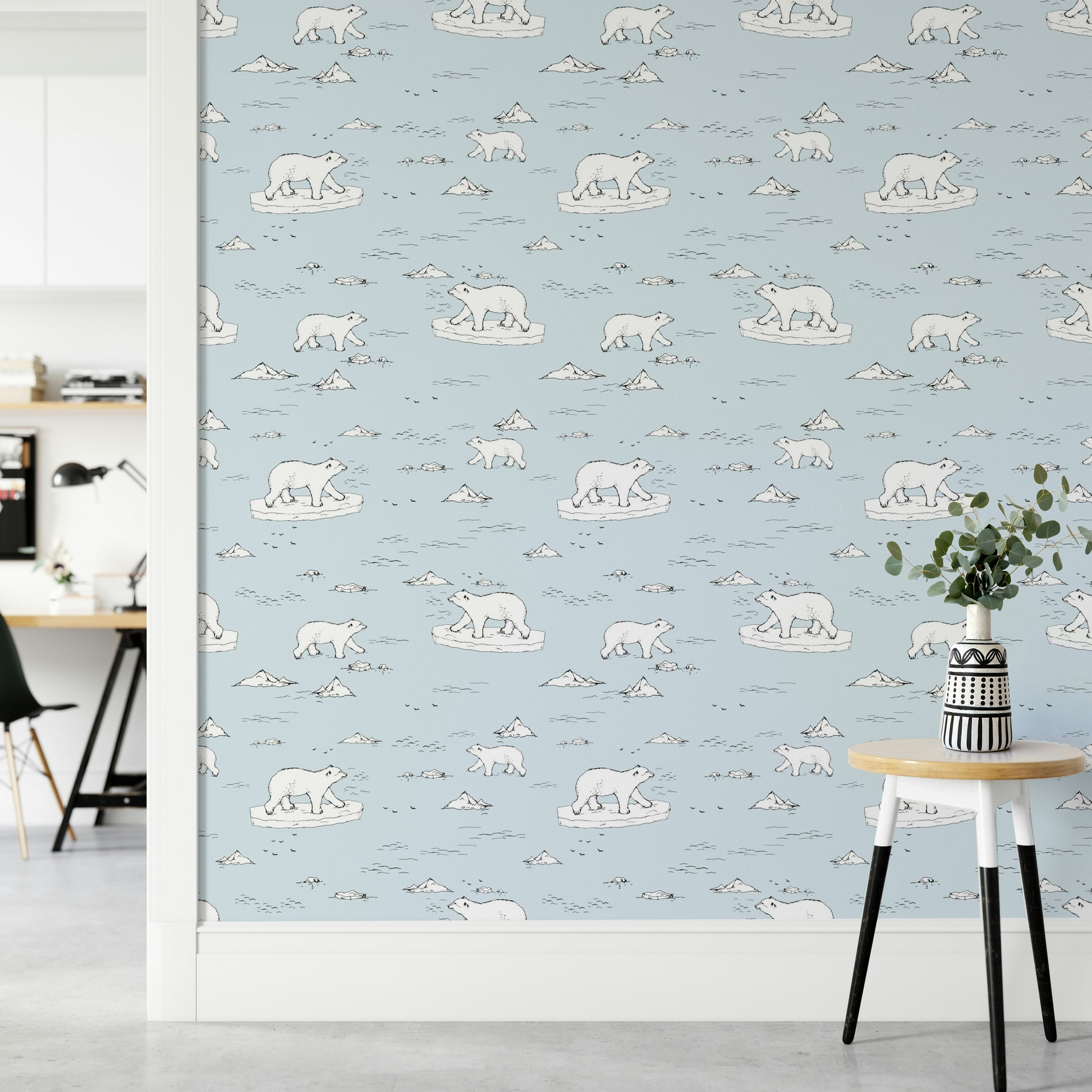 Wallpaper for walls with a happy, hand-drawn feel

