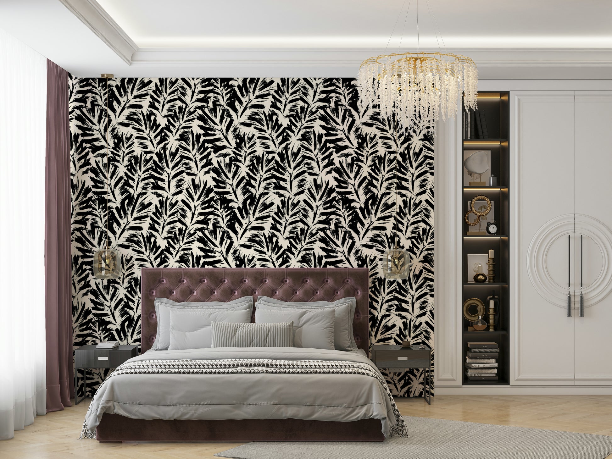 Wallpaper for walls with a graceful, artistic feel

