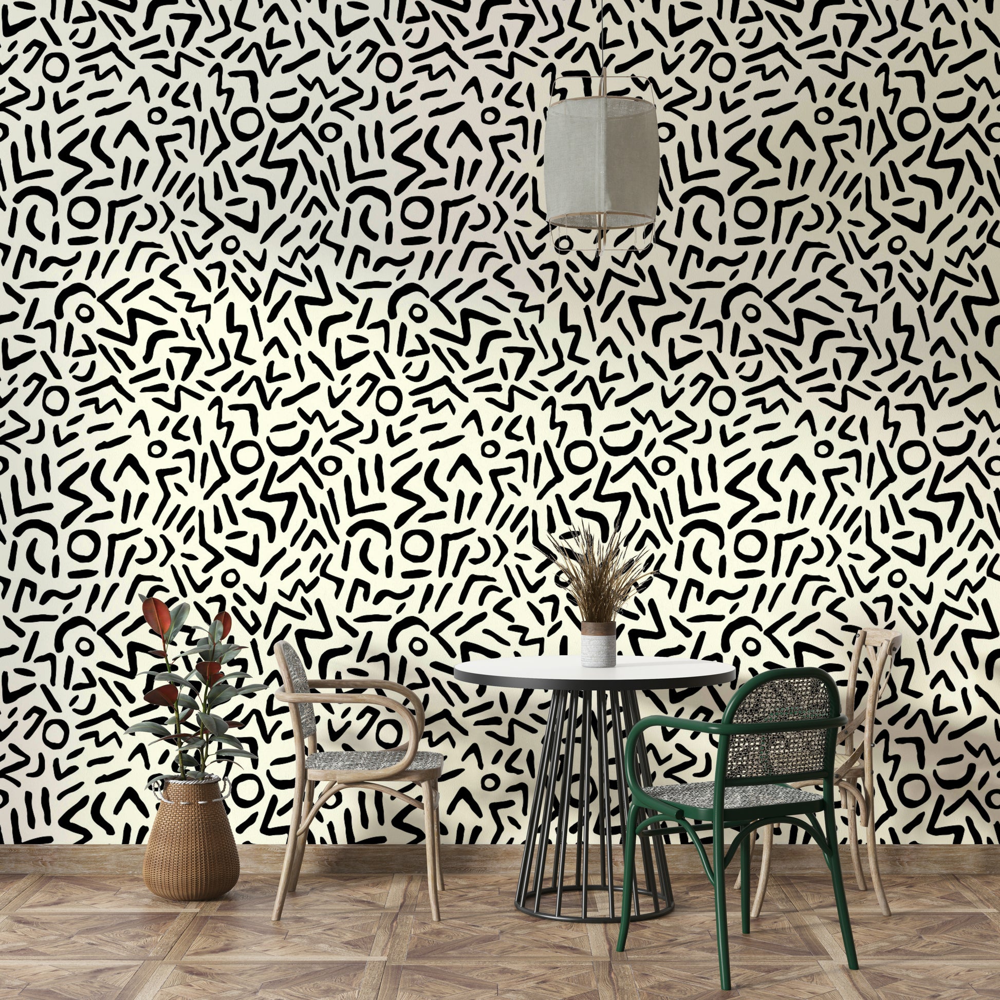 Wallpaper for walls with a powerful, artistic feel

