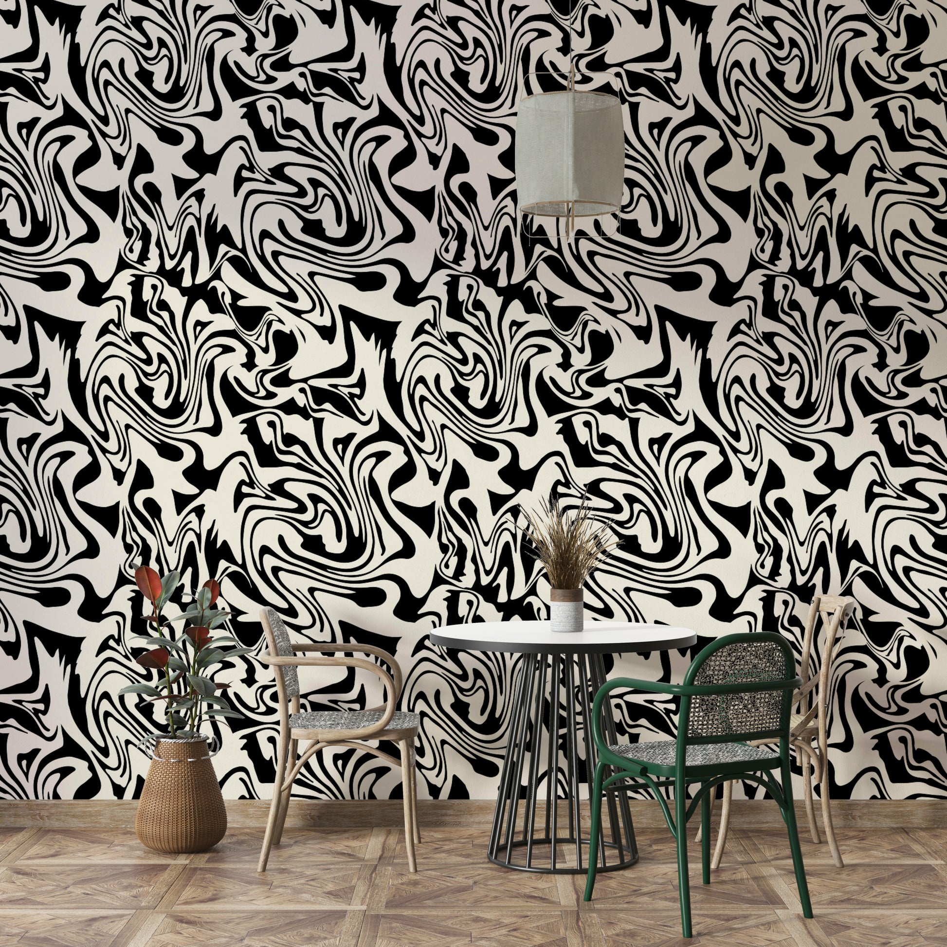 Close-up of a soft, abstract fluid pattern

