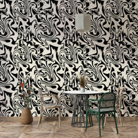 Close-up of a soft, abstract fluid pattern

