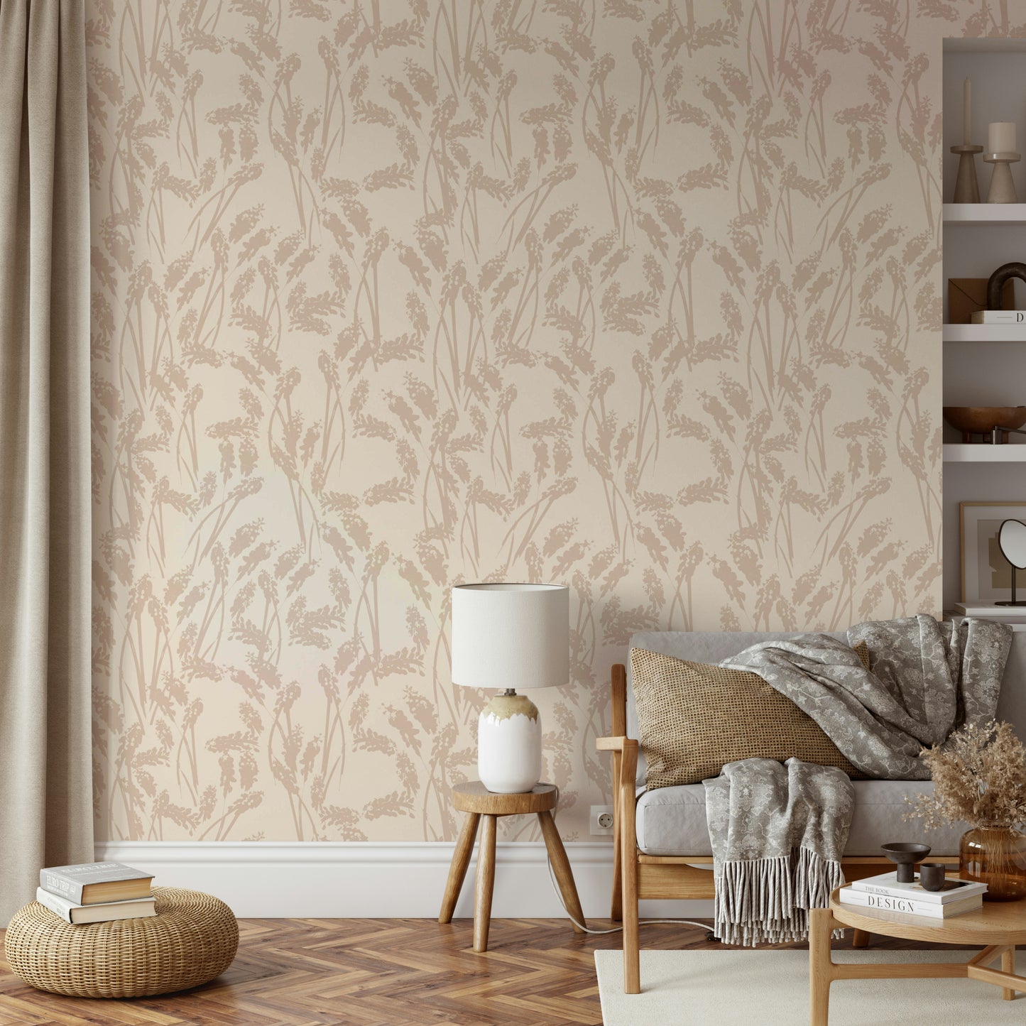 Wallpaper for walls with a calm, natural feel

