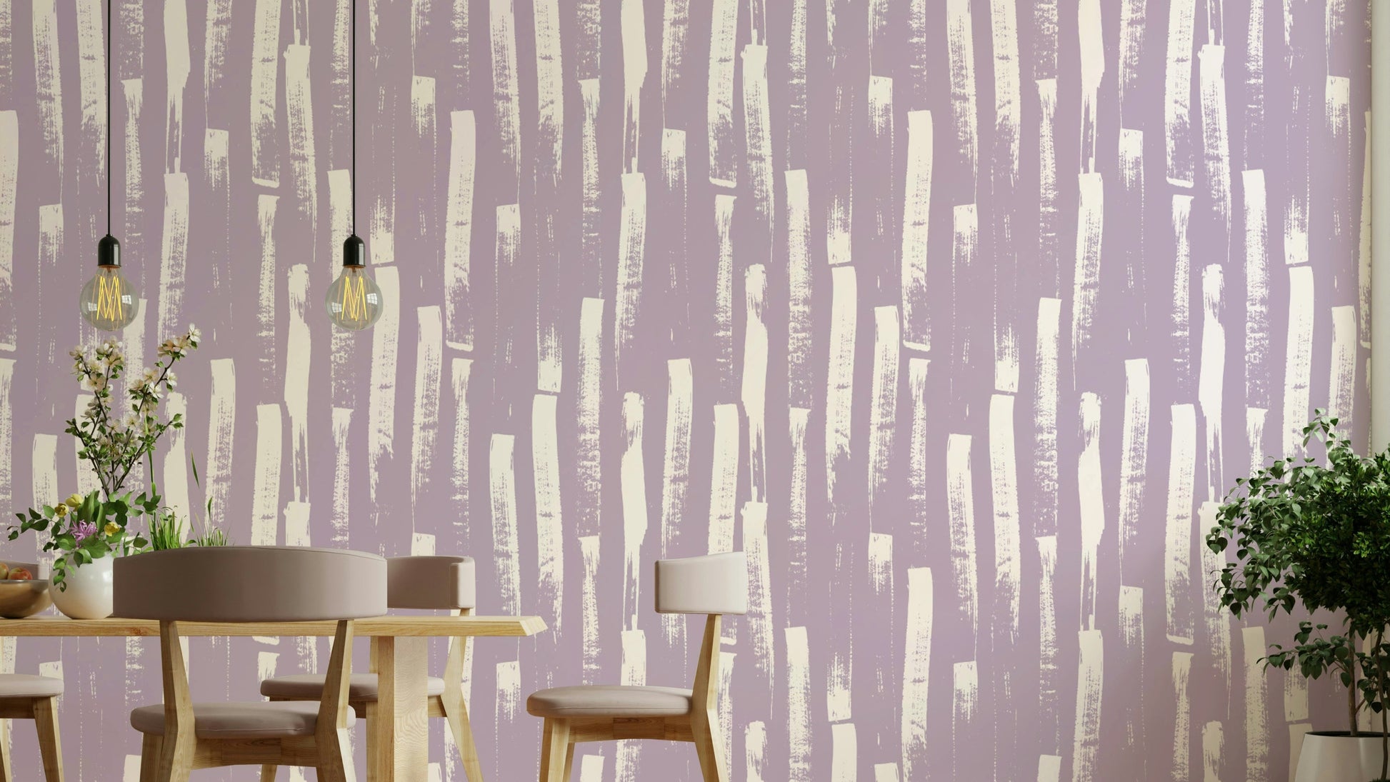 A bathroom with a unique and calm design

