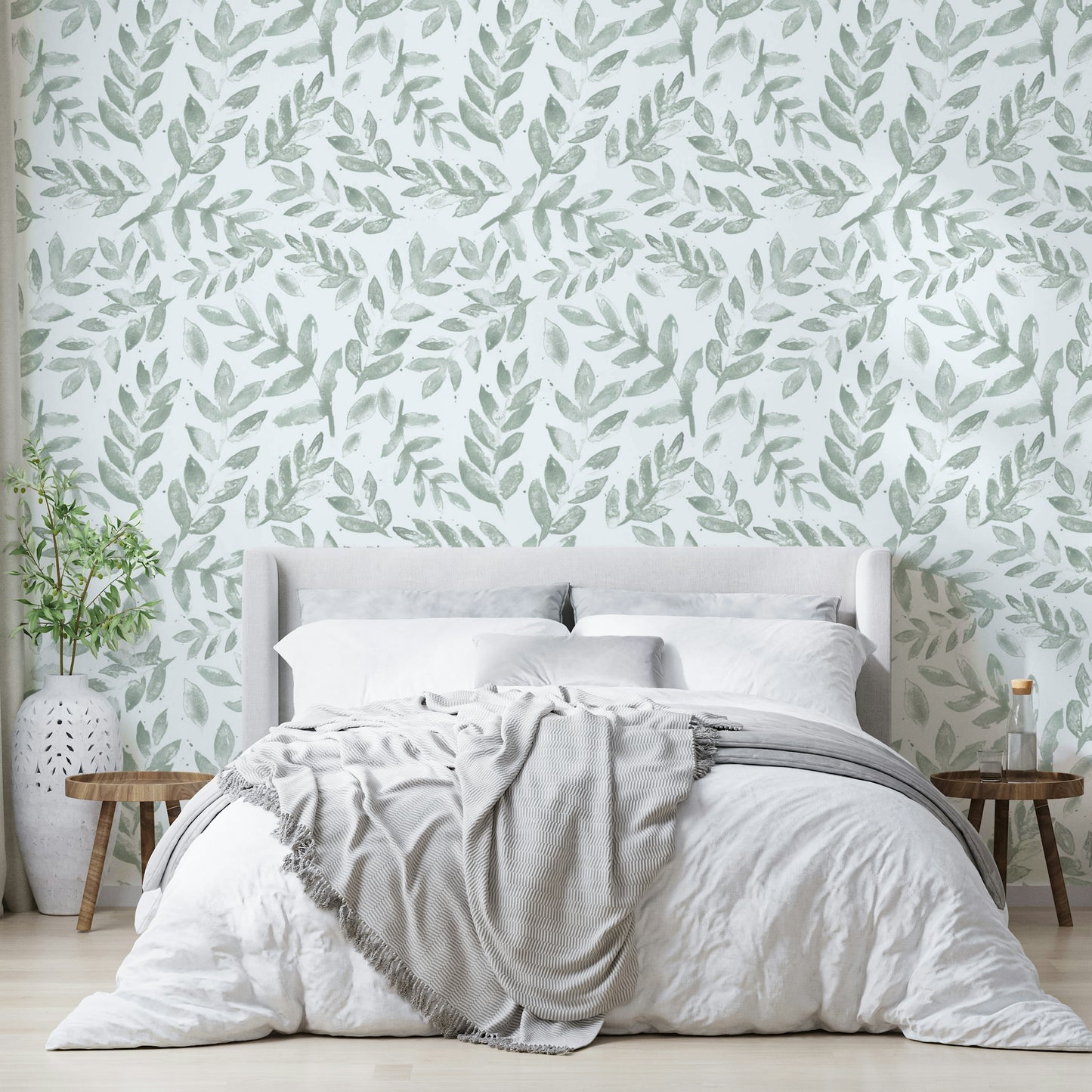 Detailed view of the fluid, watercolor strokes

