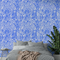 Sophisticated leaf design wallpaper.
