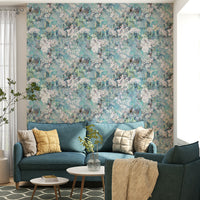 Dreamy floral wallpaper.

