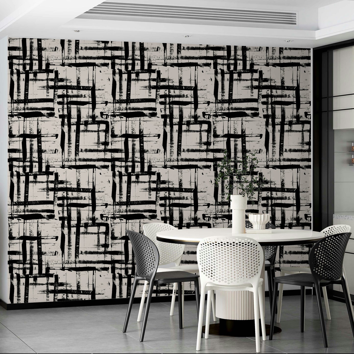Sophisticated art wallpaper.
