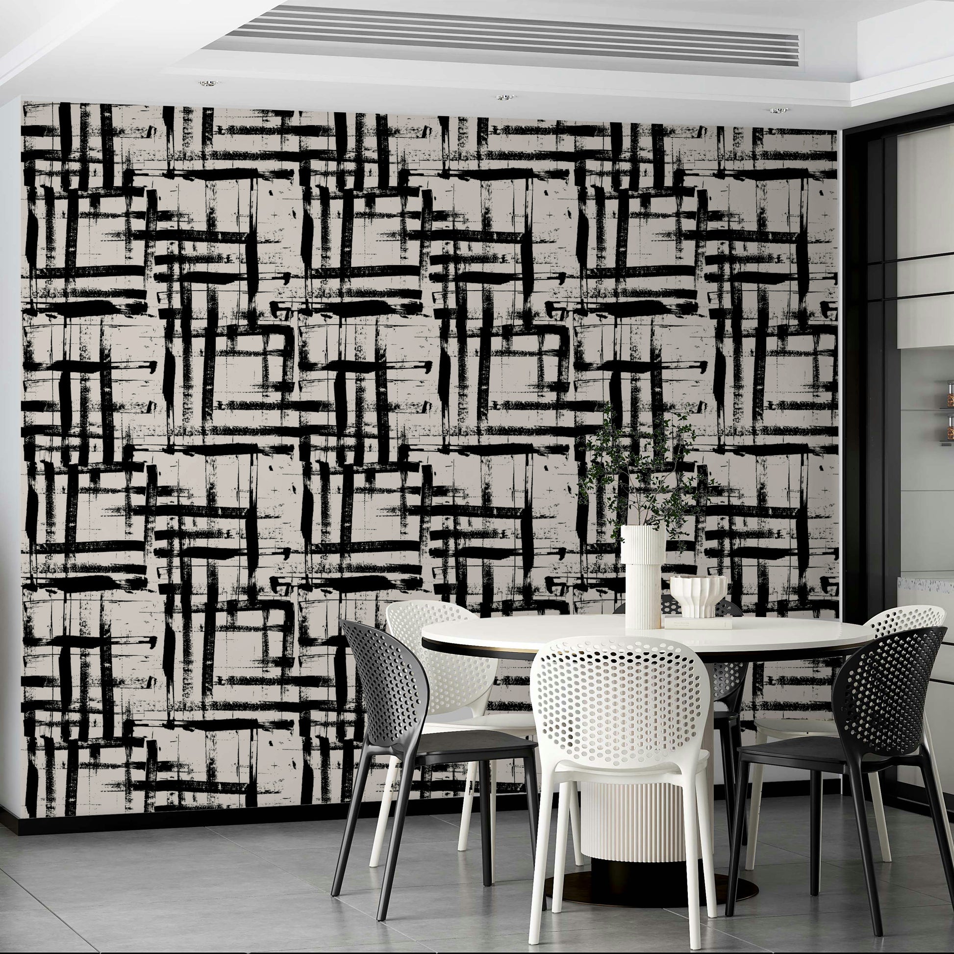 Sophisticated art wallpaper.
