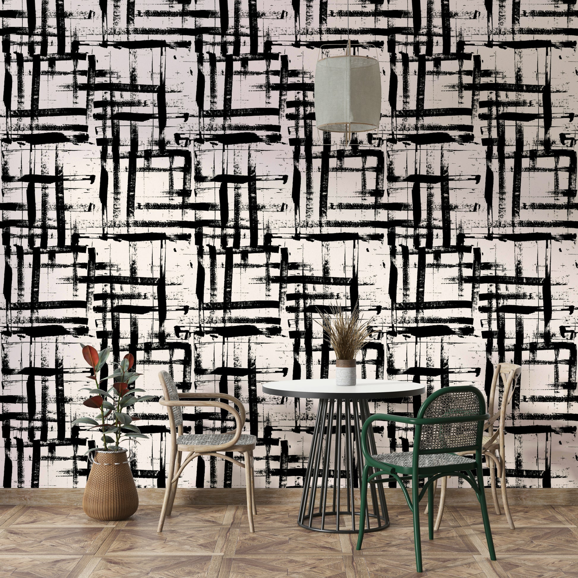 Artistic brush stroke wallpaper.
