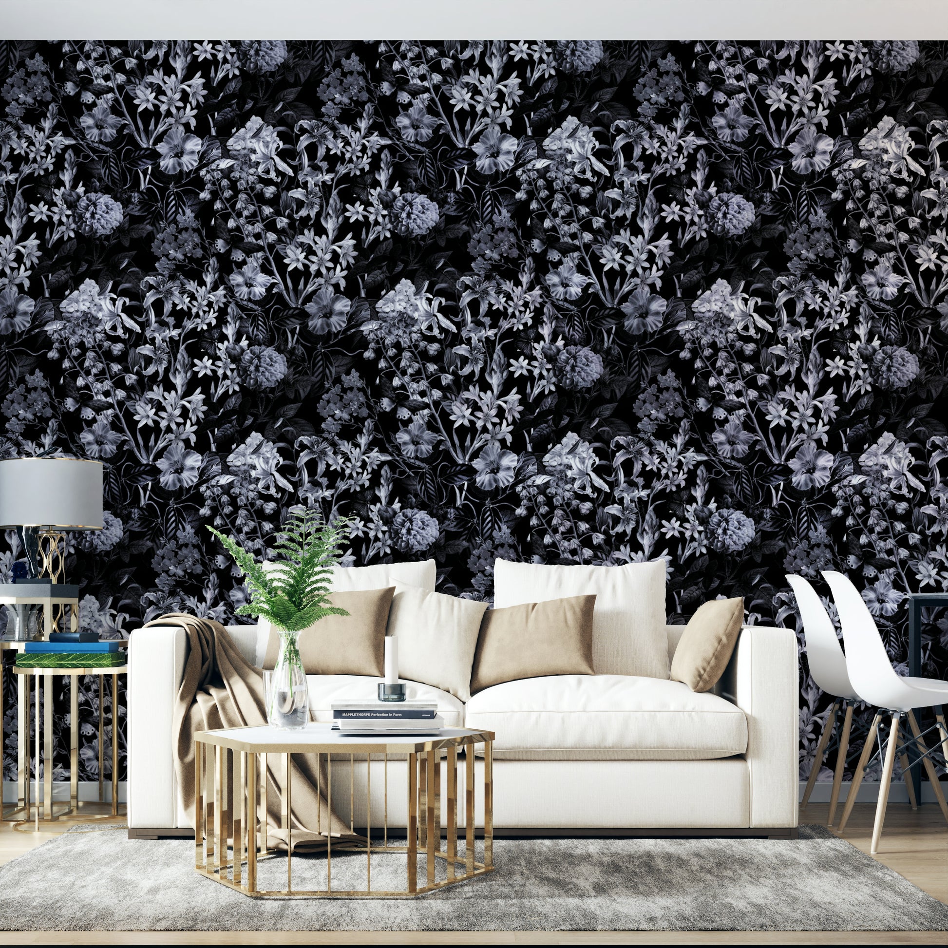 Sophisticated floral wall decor.

