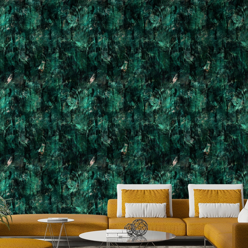 The wallpaper for walls being admired in a home.

